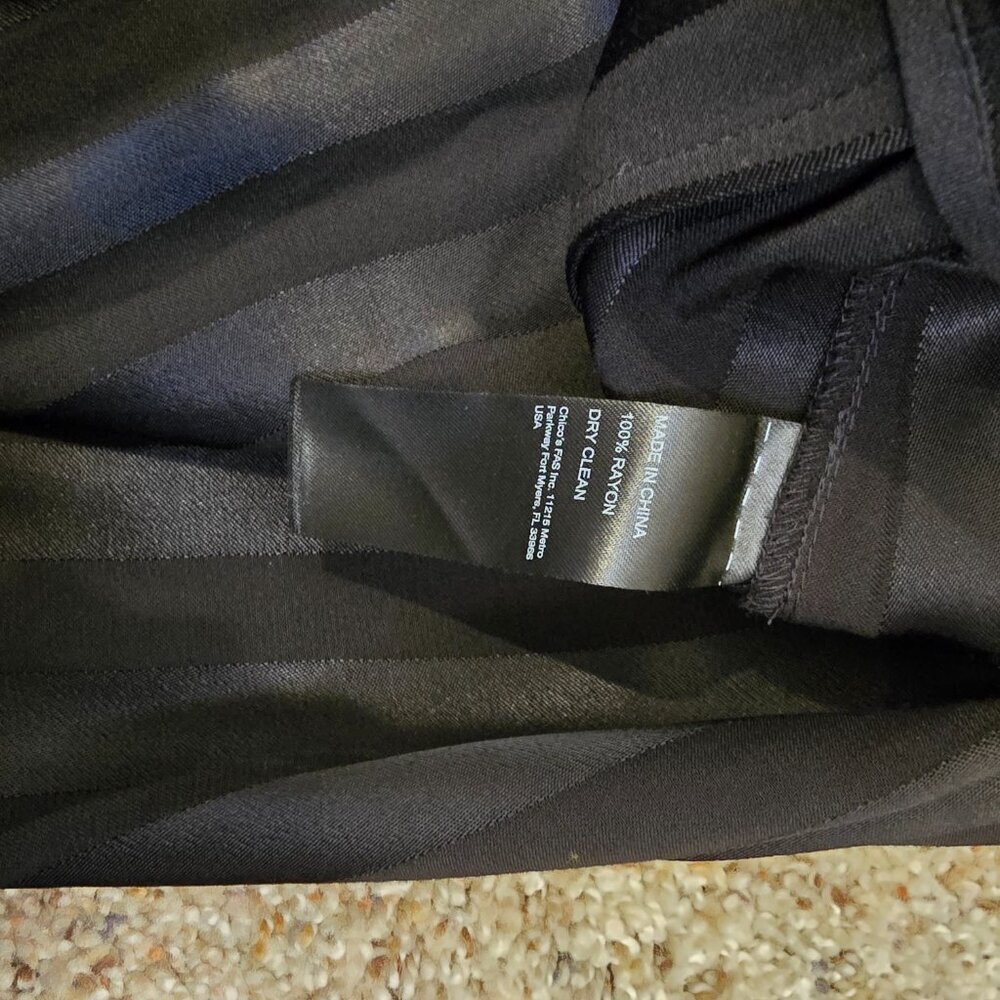 Chico's Black Label Trousers, Size 8, Black, NWT - Picture 6 of 12